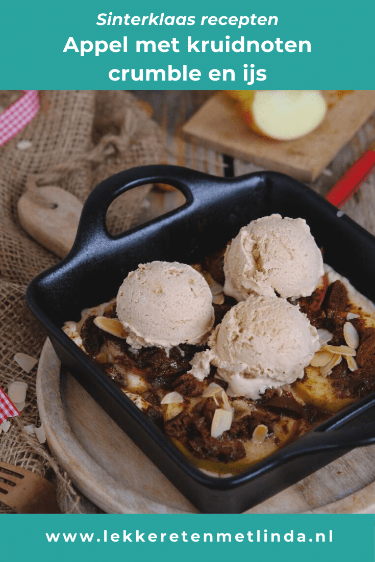 appel met kruidnoten crumble