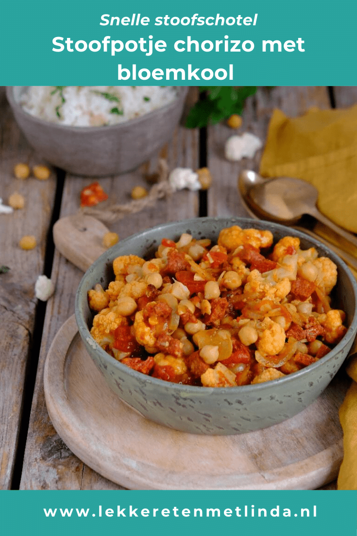Stoofpot met chorizo en bloemkool 2