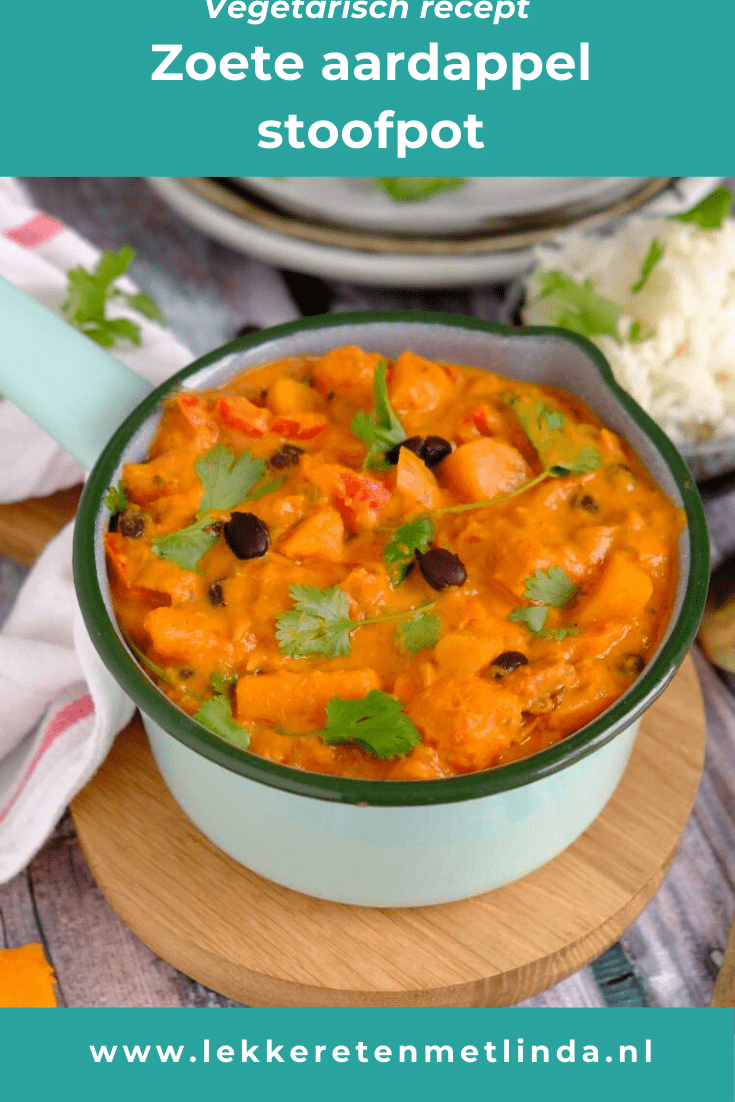 Zoete aardappel stoofpot