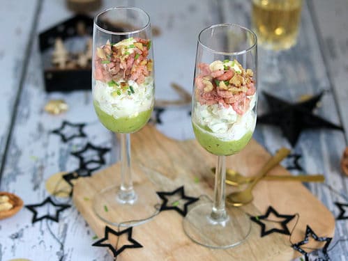 Amuse Hollandse garnalen in een glaasje