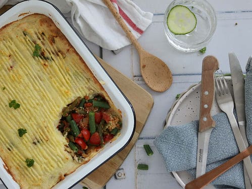 Ovenschotel met sperziebonen