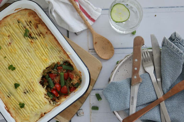 Ovenschotel met sperziebonen