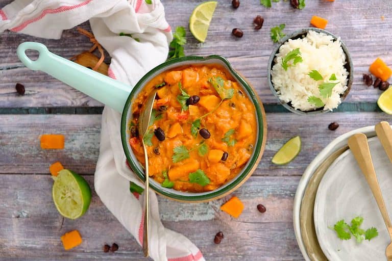 Zoete aardappel stoofpot