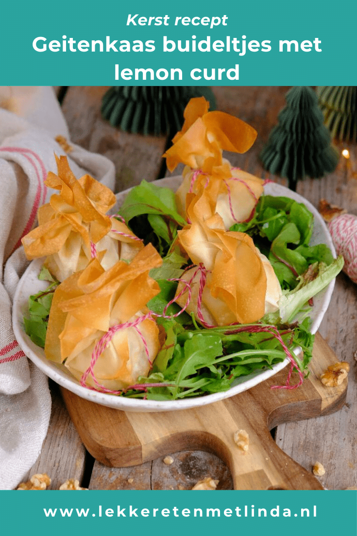 Geitenkaas met lemon curd