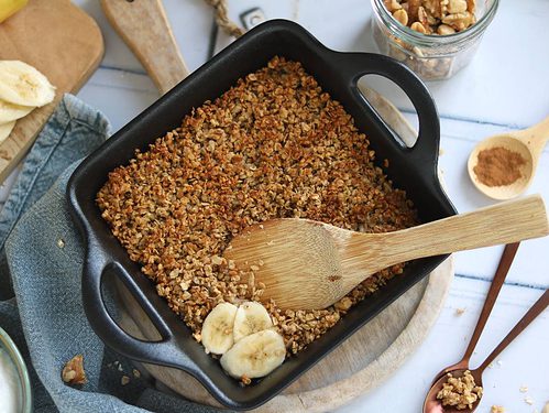 Bananen crumble