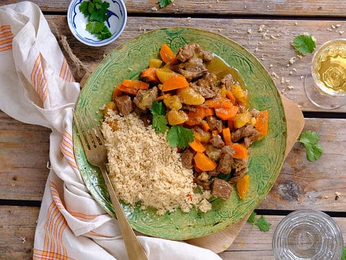 Appel met kruidnoten crumble met ijs