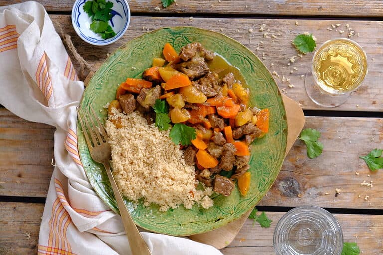 Appel met kruidnoten crumble met ijs