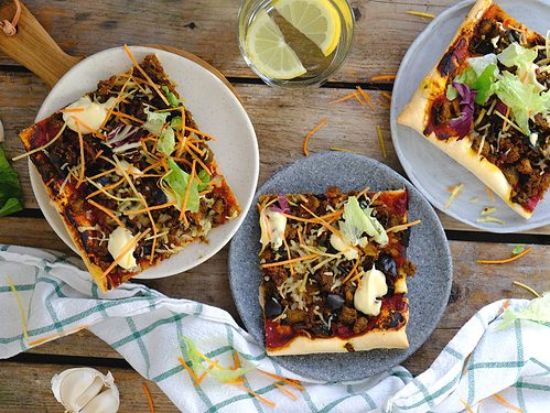 Turkse plaattaart met pulled oats