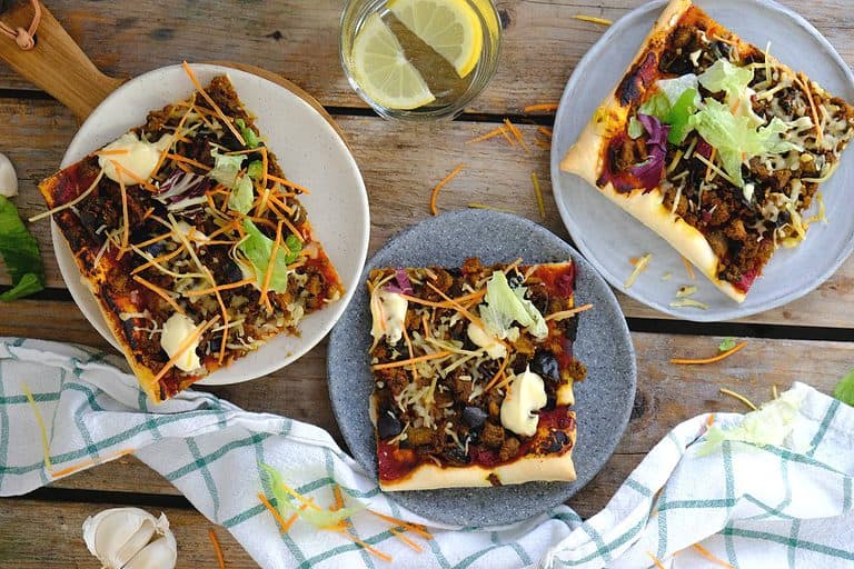 Turkse plaattaart met pulled oats