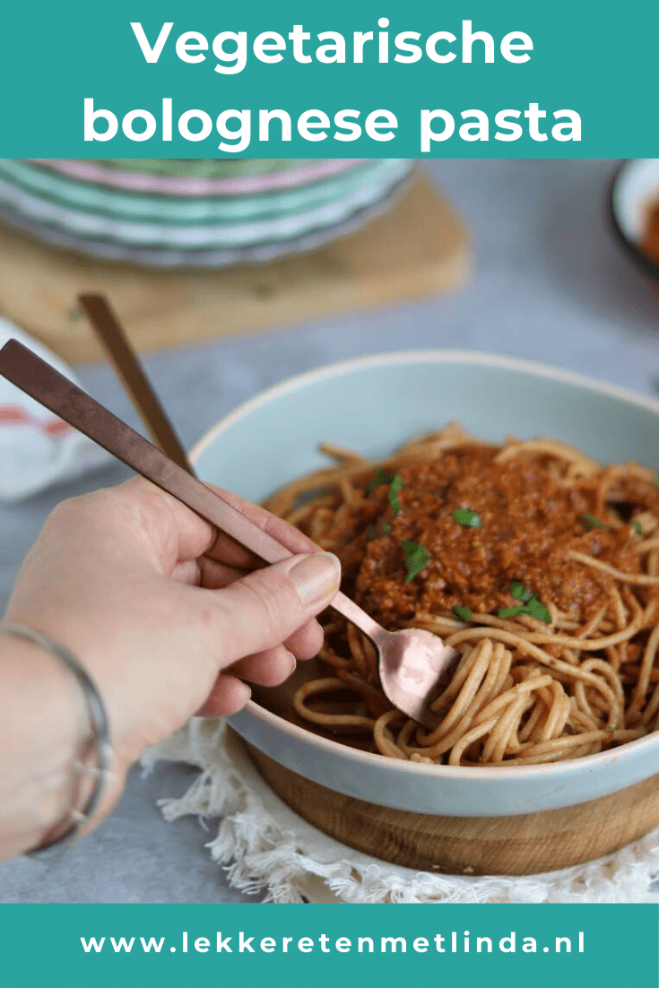 Vegetarische pasta bolognese