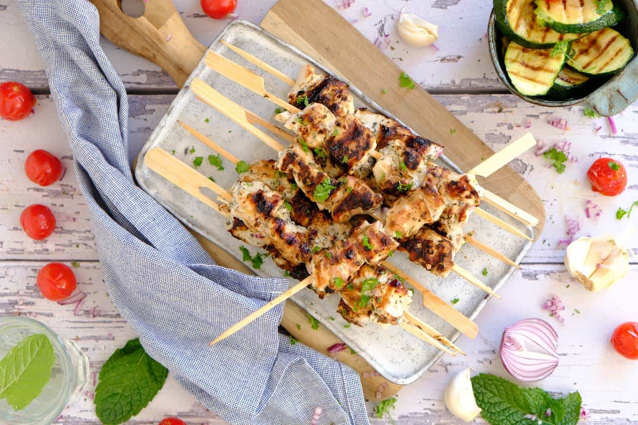 Kip gyros spiesjes