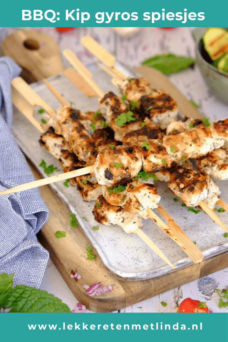kip gyros spiesjes voor de bbq