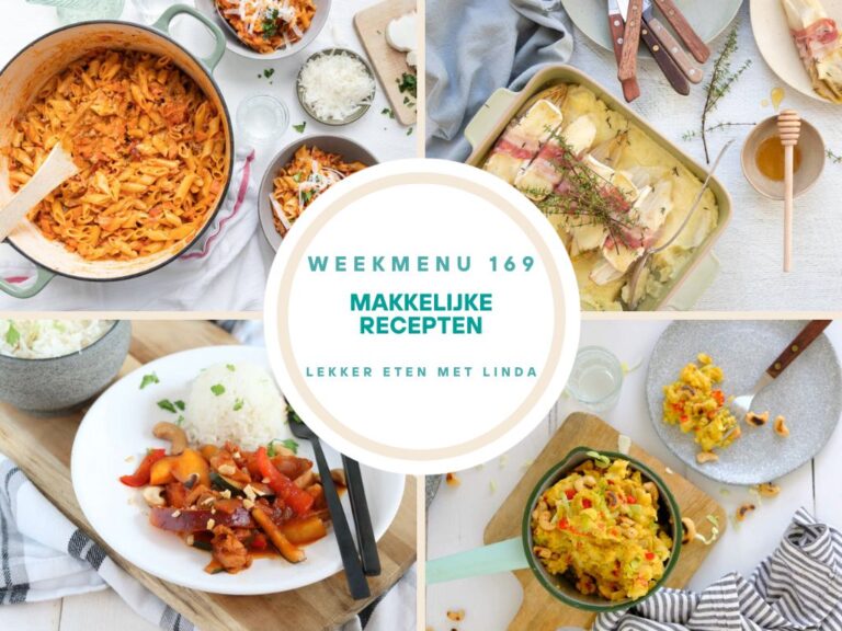 Weekmenu 169 makkelijke recepten