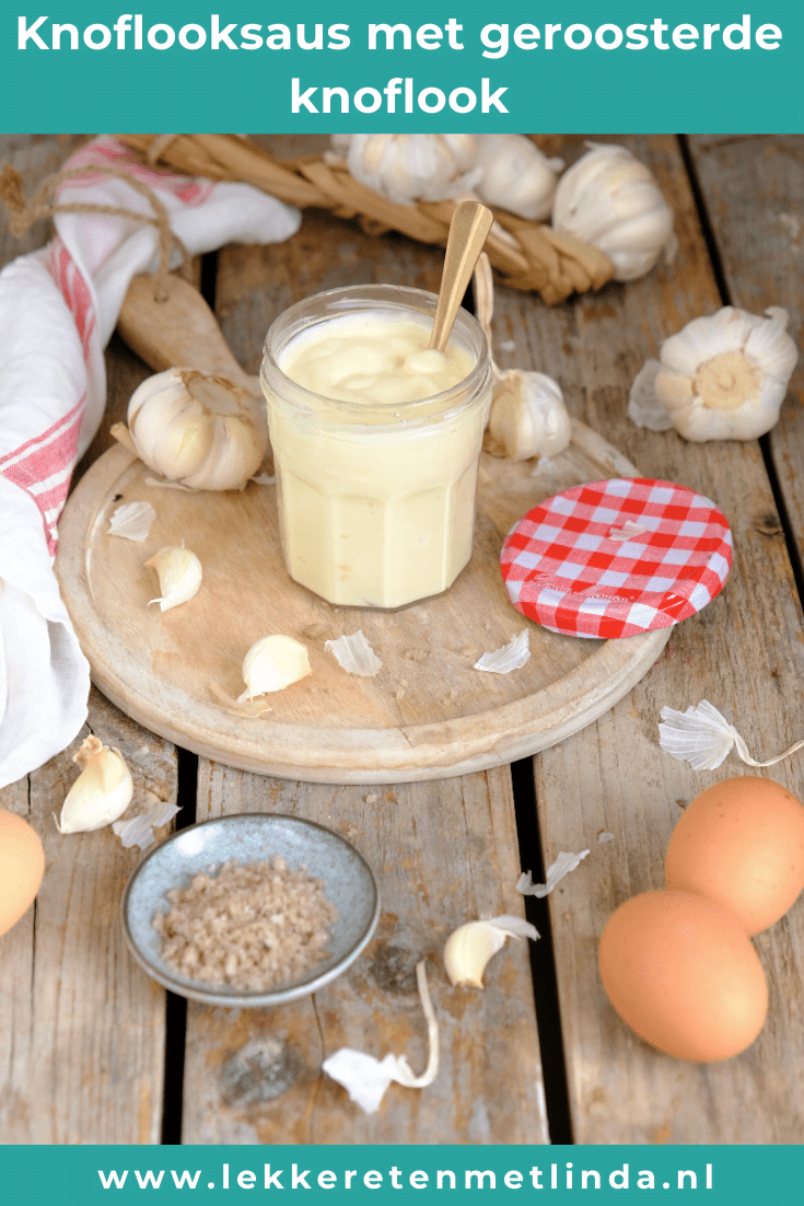 Knoflooksaus met geroosterde knoflook