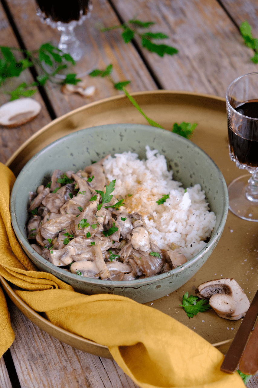 Paddenstoelen stroganoff