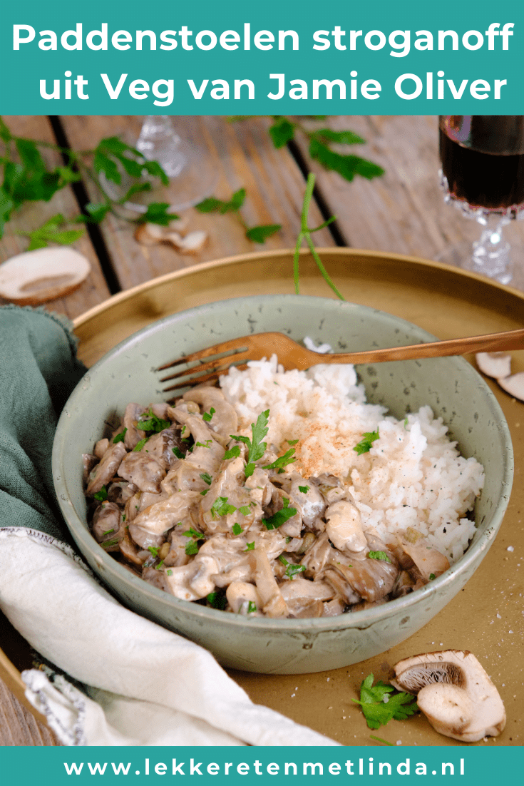 Paddenstoelen stroganoff uit Veg van Jamie Oliver