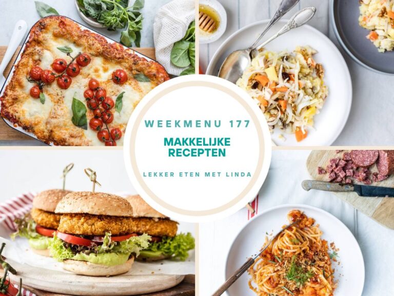 Weekmenu 177 – makkelijke recepten