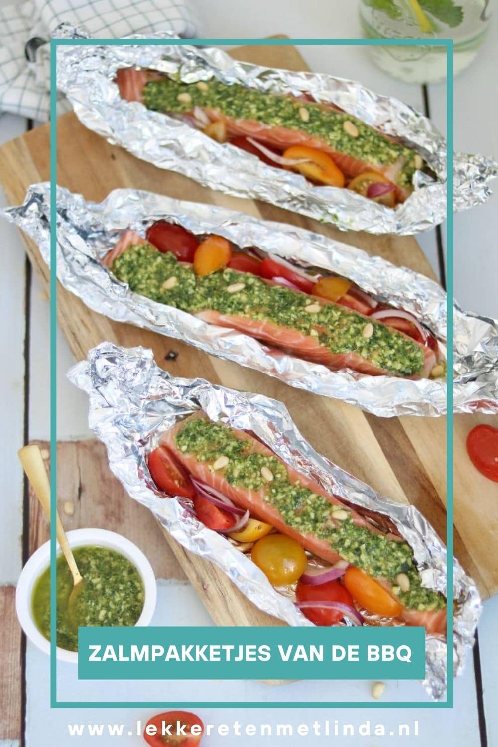 Zalmpakketjes van de bbq