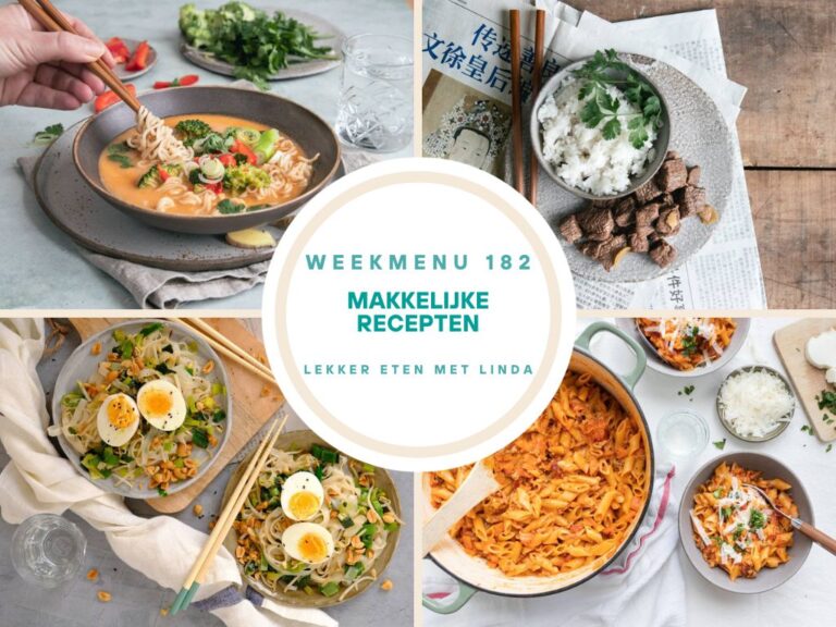 Weekmenu 182 – makkelijke recepten