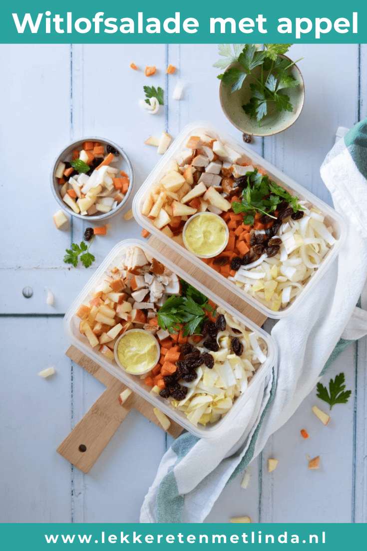 Witlofsalade met appel voor de lunch