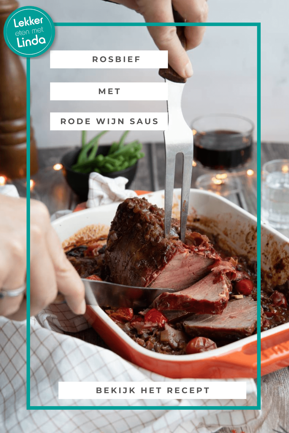 Rosbief met rode wijn saus hoofdgerecht kerst (2)