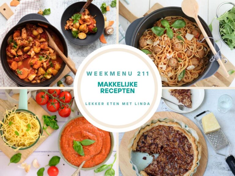 Weekmenu makkelijke recepten 211