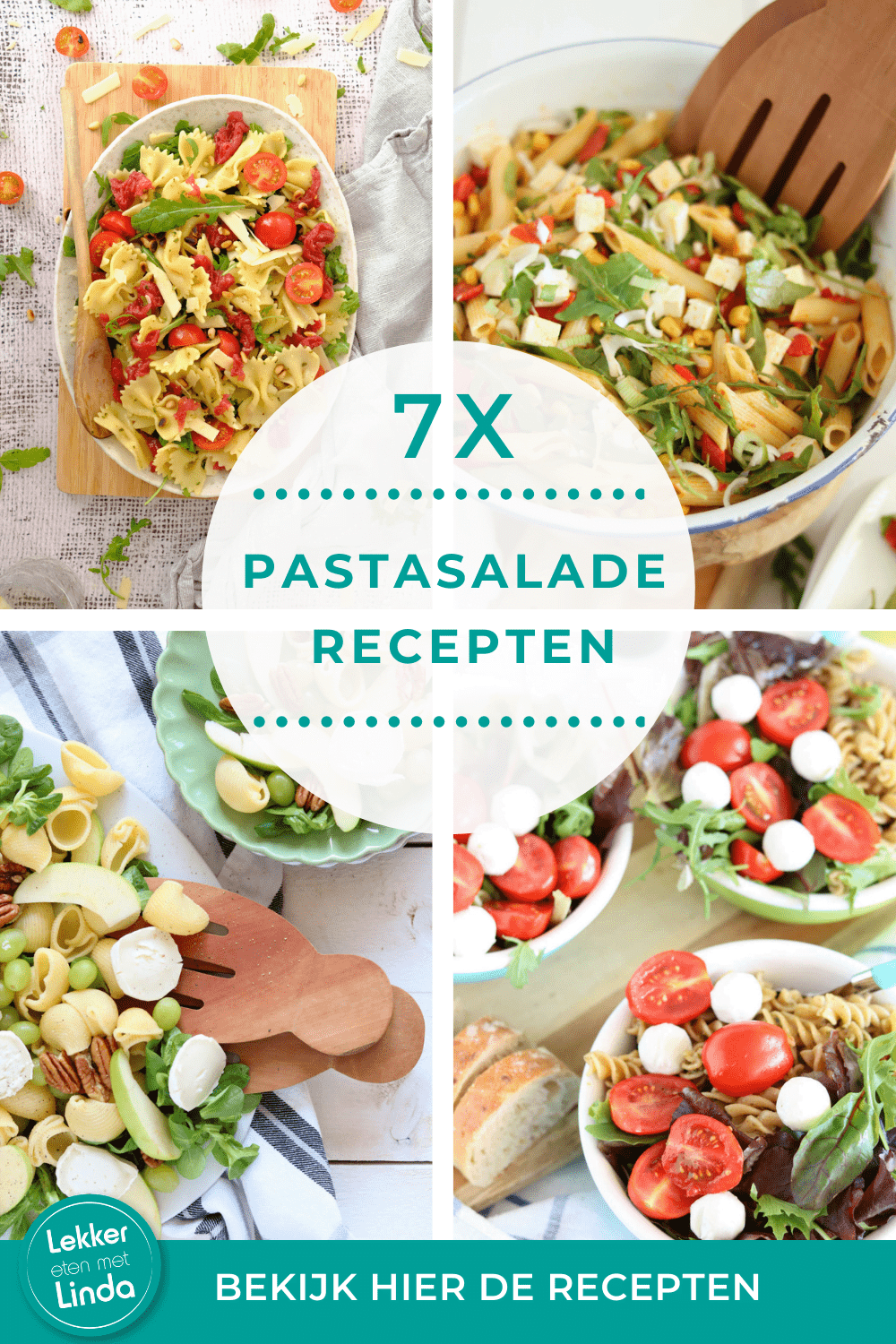 Pasta salade met pesto en carpaccio