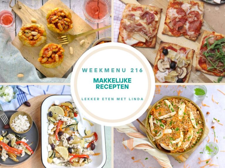 Weekmenu makkelijke recepten 215