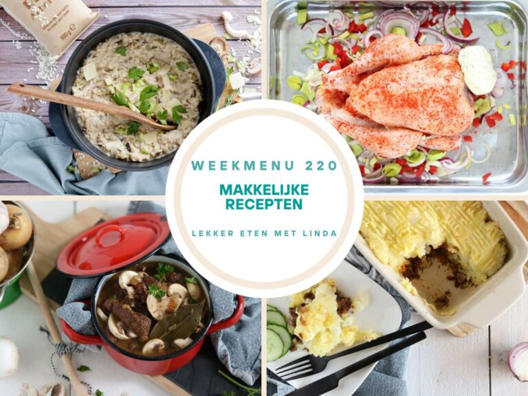 weekmenu makkelijke recepten 220