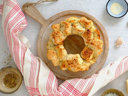 Plukbrood met Parmezaanse kaas