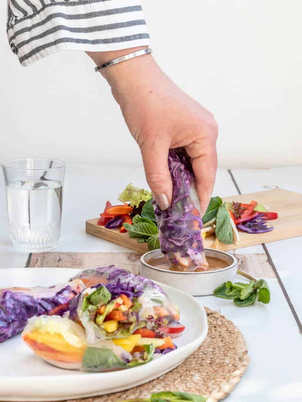 Spring rolls met kip 5 a
