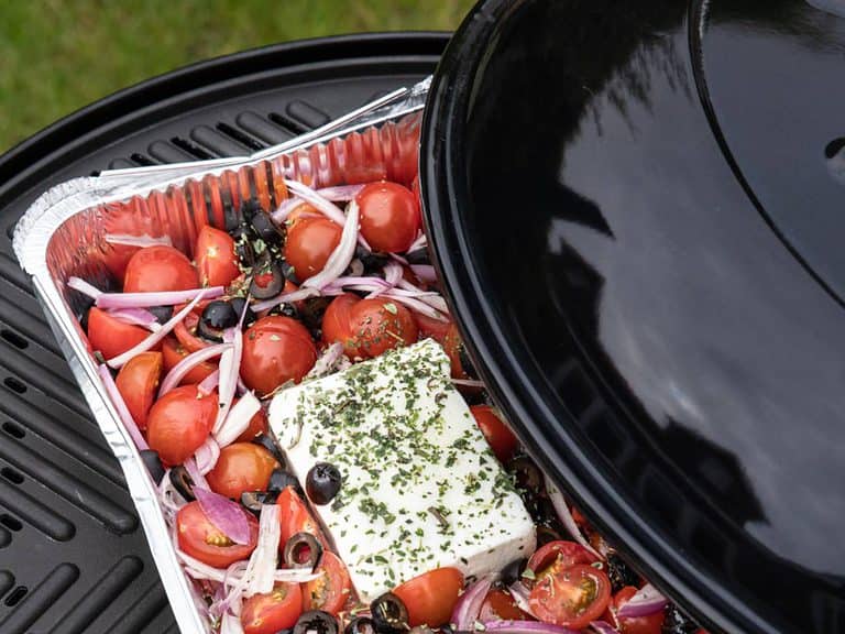 Feta pasta (TikTok) van de bbq
