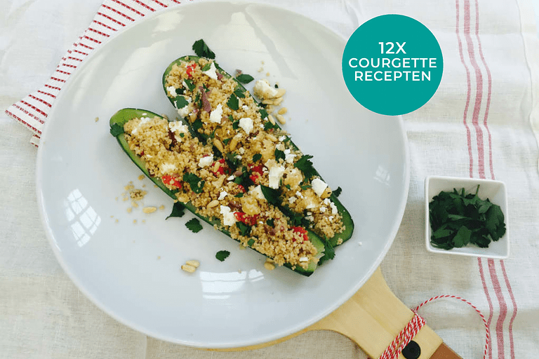 Geroosterde groente uit de oven met courgette, aubergine en paprika