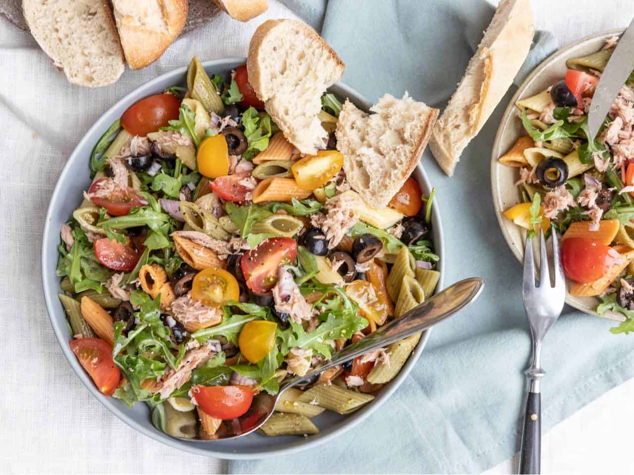 Pastasalade met tonijn