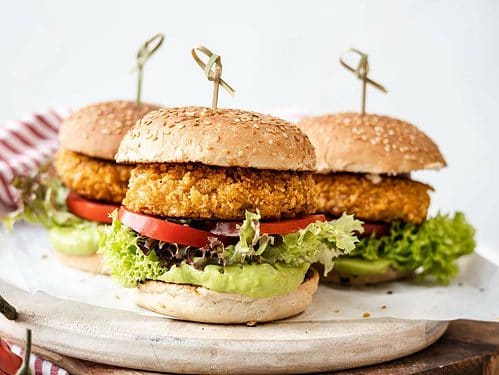 Krokante kipburgers