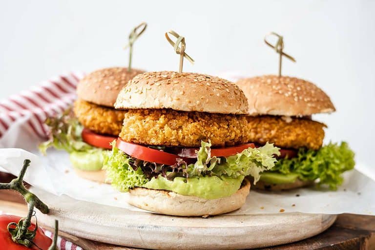 Krokante kipburgers