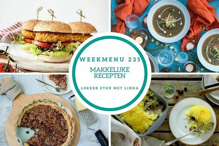 Weekmenu makkelijke recepten 235