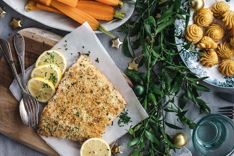 Zalm met kruidenkorst 1 a