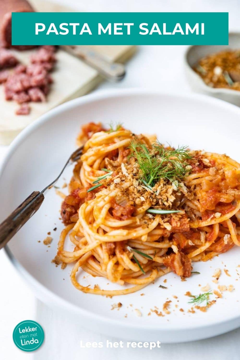 Pasta met salami 3