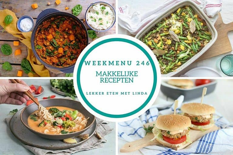 Weekmenu makkelijke recepten 246