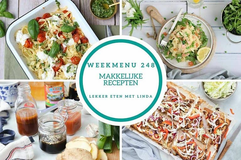Weekmenu makkelijke recepten 248