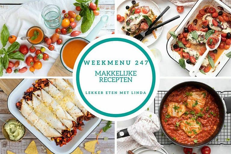 Weekmenu makkelijke recepten 247
