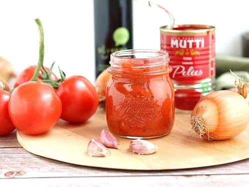 Pizzasaus recept