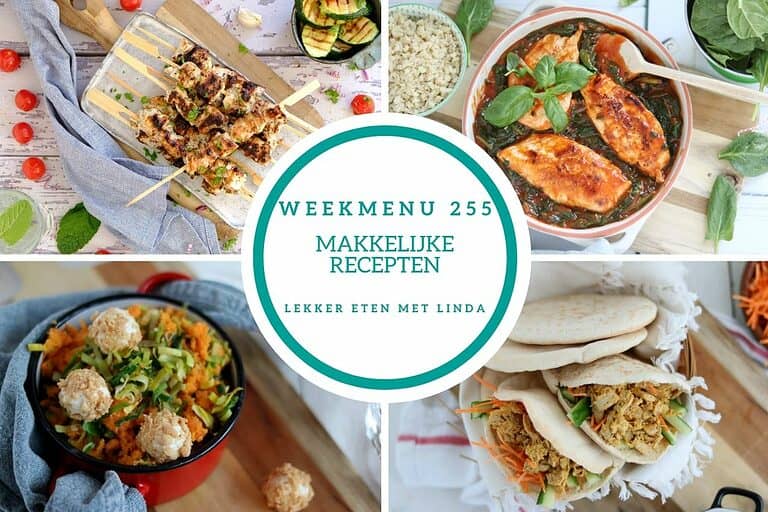 Weekmenu 255 makkelijke recepten