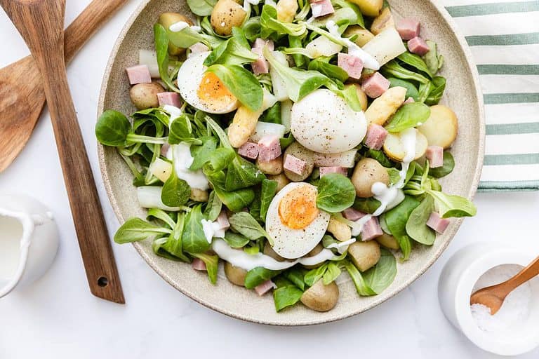 Aspergesalade met ham en ei 1 a
