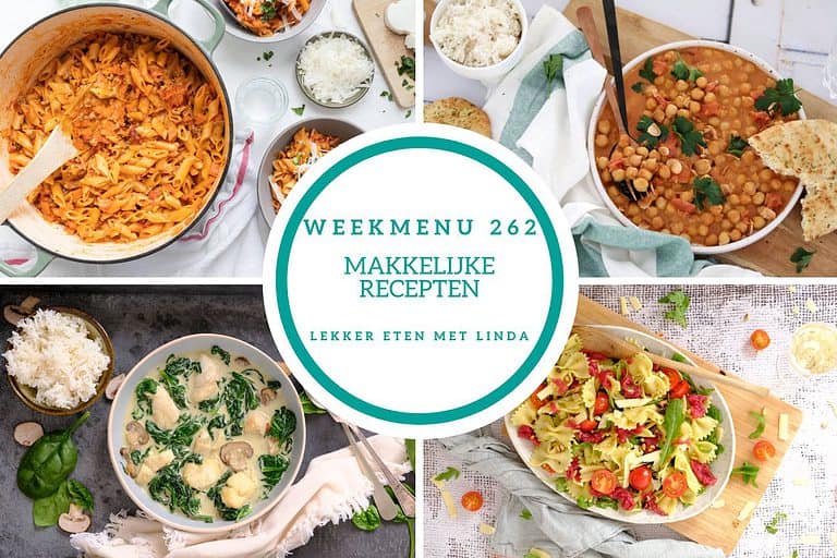 Weekmenu makkelijke recepten 262