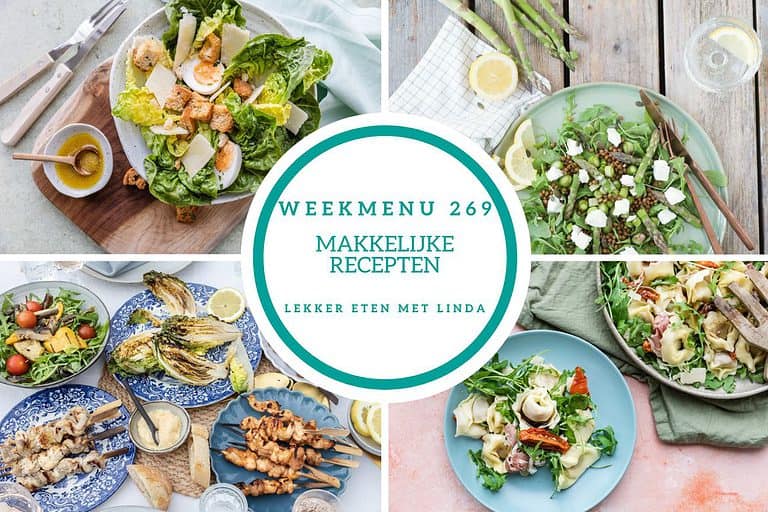 Weekmenu makkelijke recepten 269