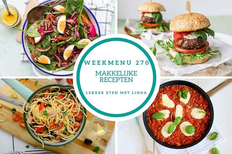 Weekmenu makkelijke recepten 270