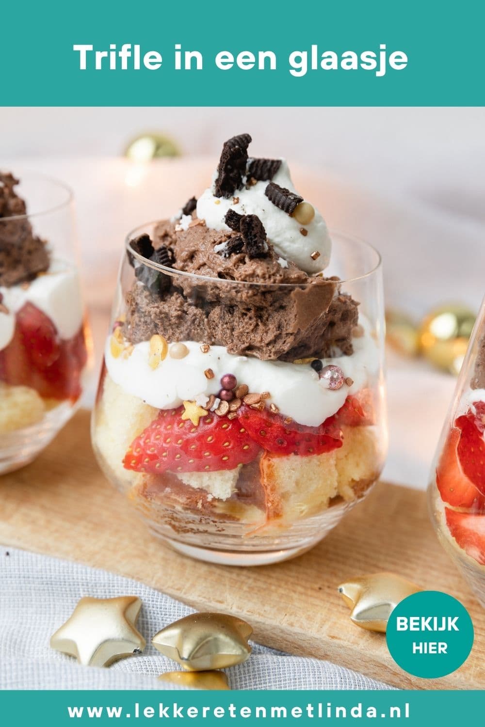 Trifle, makkelijk dessert in een glaasje