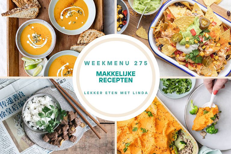 Weekmenu gezonde recepten